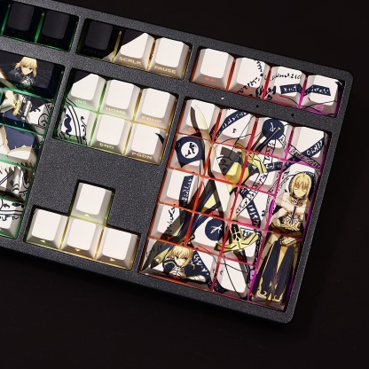Saber透光RGB108鍵標準配列衛星軸鍵帽-ZUIHANG SHOP