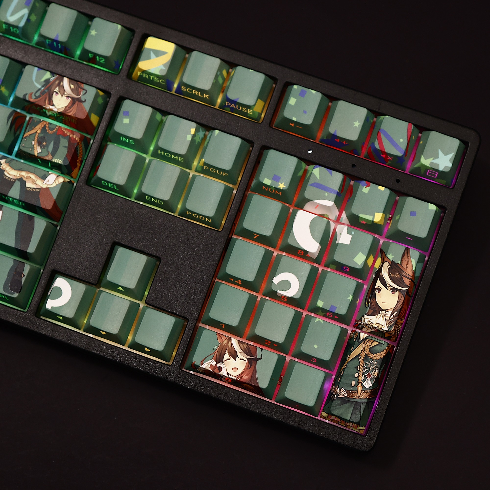 賽馬娘皇帝透光RGB108鍵標準配列衛星軸鍵帽-ZUIHANG SHOP