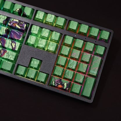 初號機新世紀福音戰士透光RGB108鍵標準配列衛星軸鍵帽-ZUIHANG SHOP