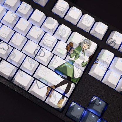 希爾福羅瓦透光RGB108鍵標準配列衛星軸鍵帽