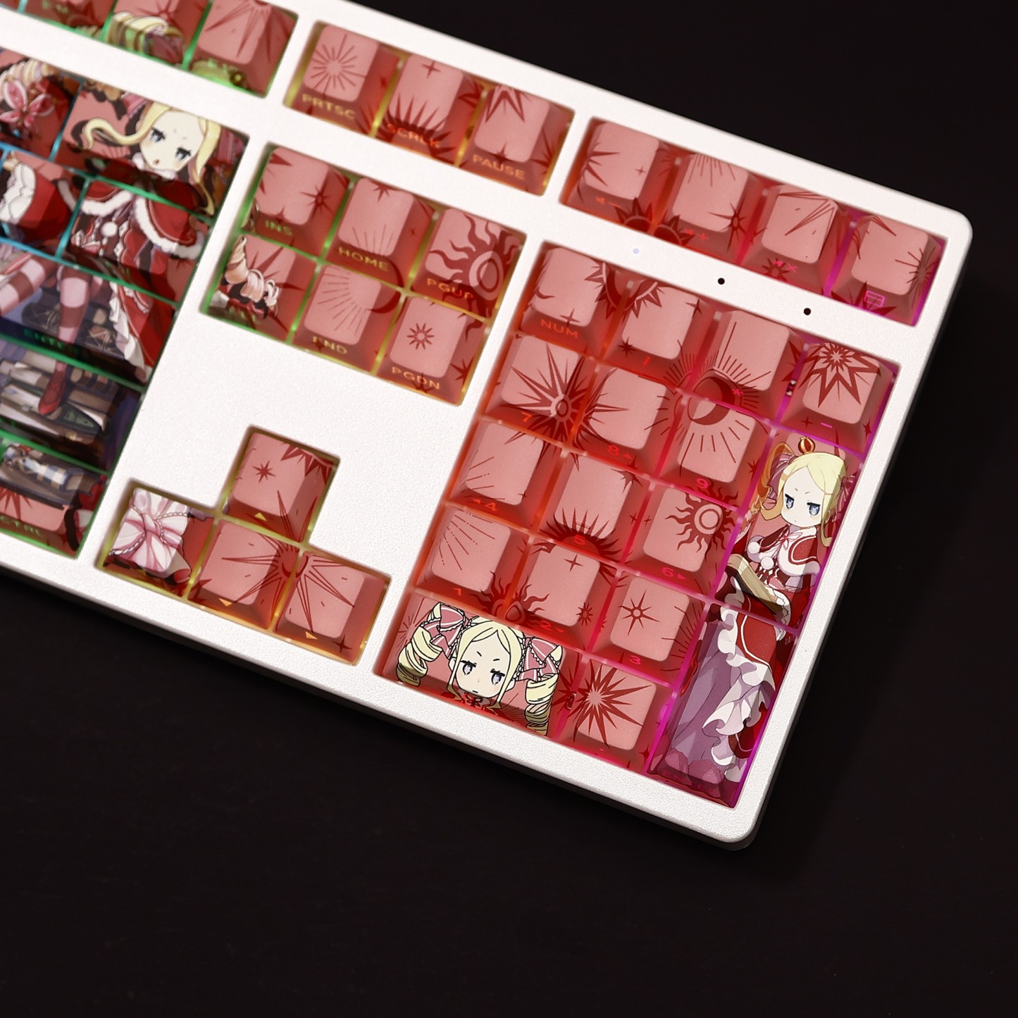 碧翠絲透光RGB108鍵標準配列衛星軸鍵帽