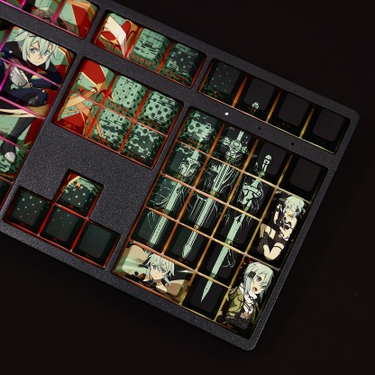 朝田詩乃透光RGB108鍵標準配列衛星軸鍵帽-ZUIHANG SHOP