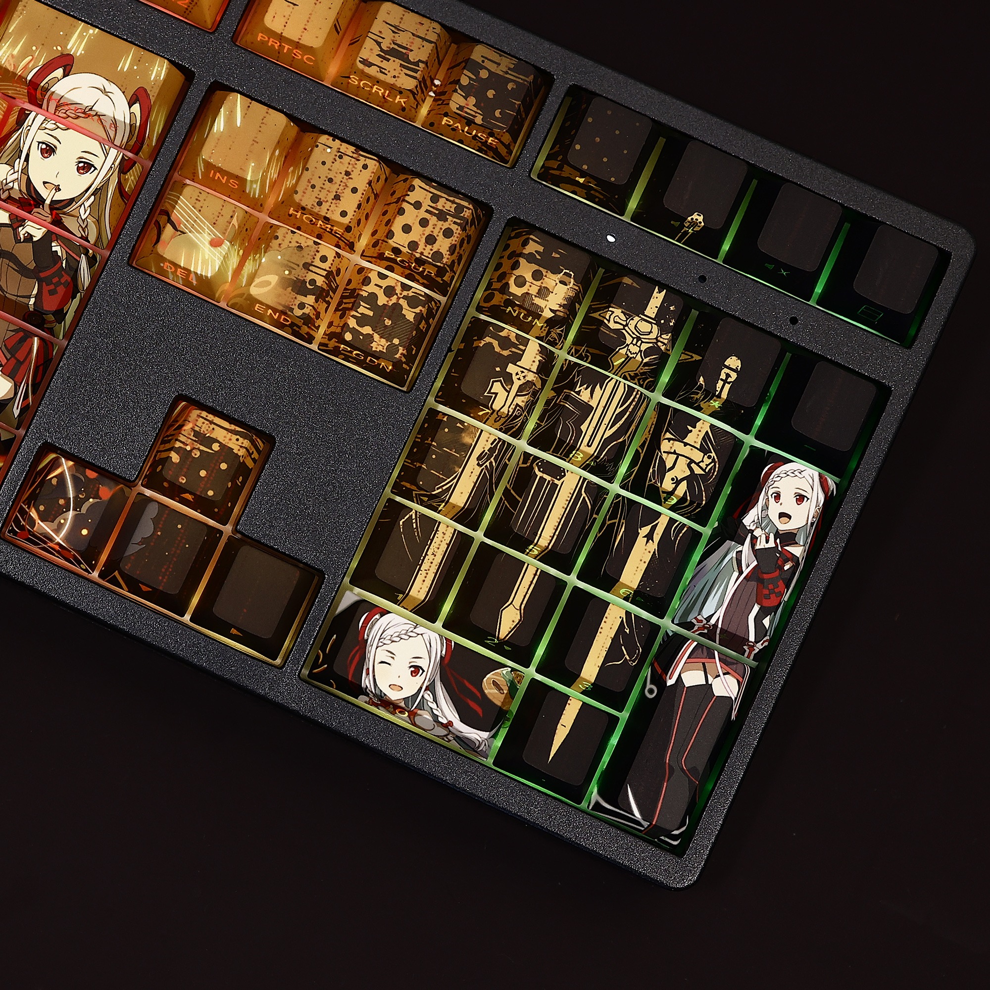 尤娜透光RGB108鍵標準配列衛星軸鍵帽-ZUIHANG SHOP