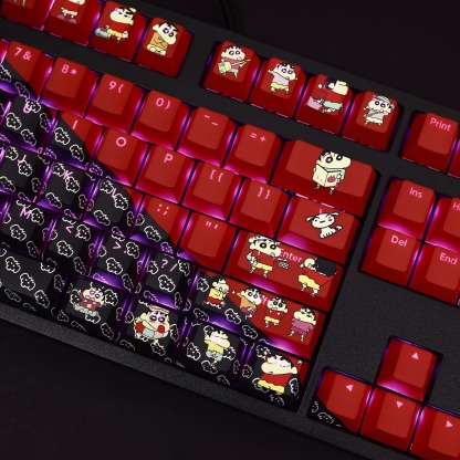 蠟筆小新透光RGB108鍵標準配列衛星軸鍵帽-ZUIHANG SHOP