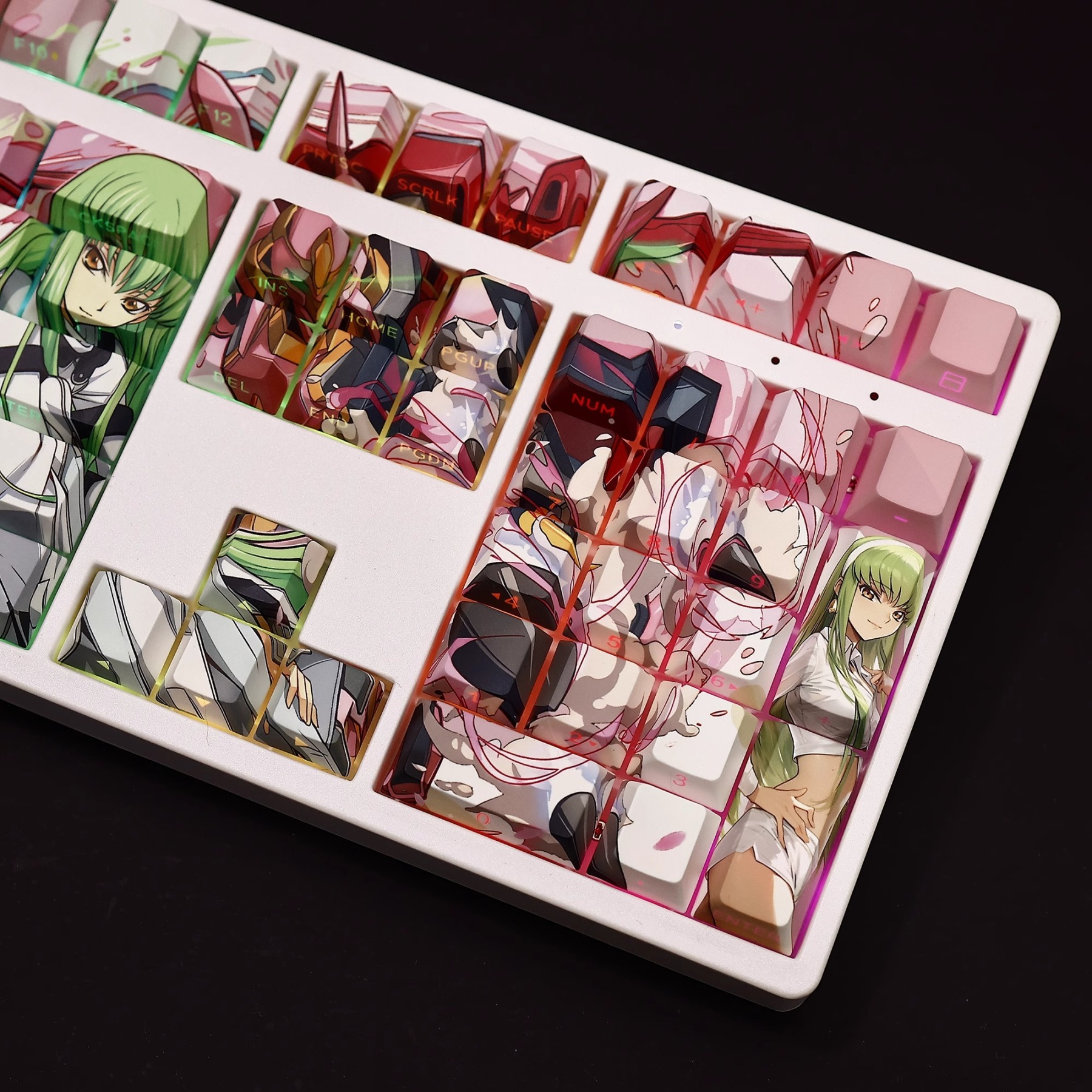 反叛的魯路修C.C.透光RGB108鍵標準配列衛星軸鍵帽-ZUIHANG SHOP