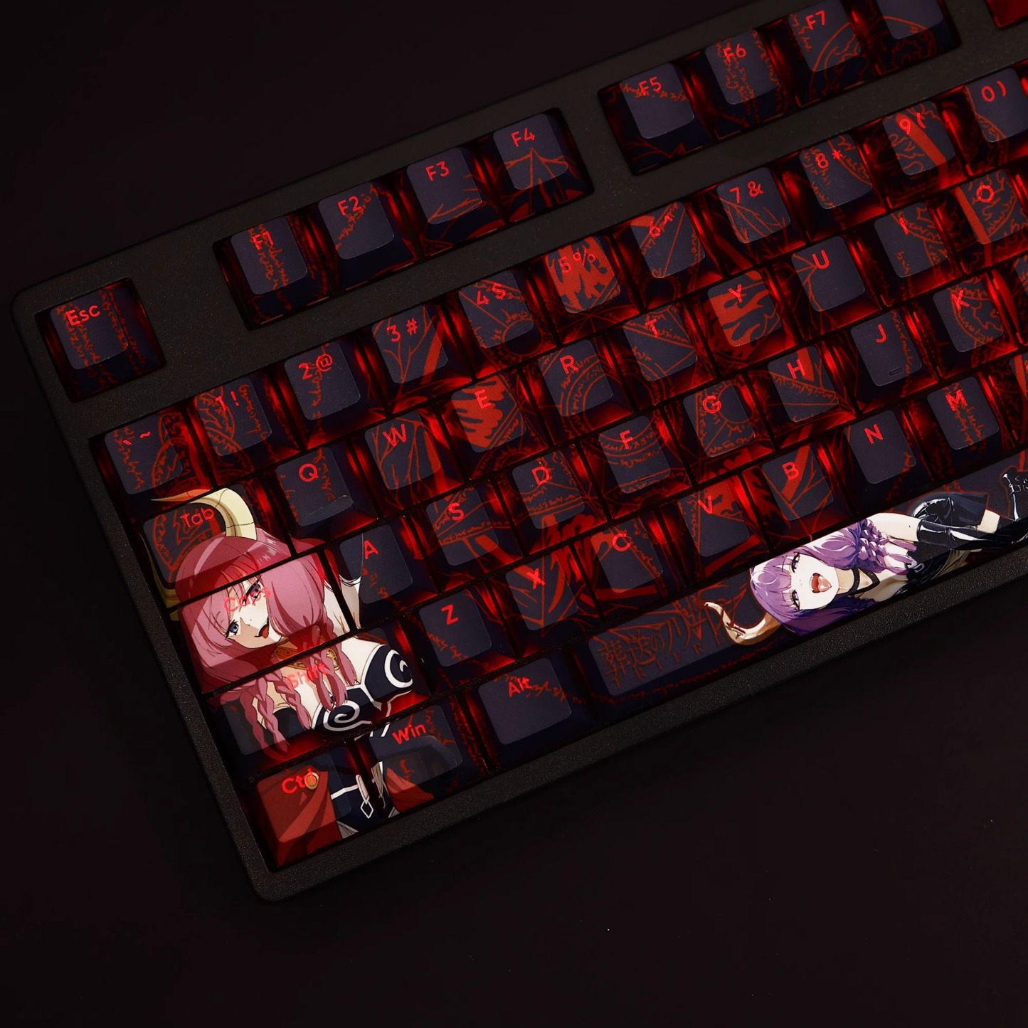 阿烏拉透光RGB108鍵標準配列衛星軸鍵帽-ZUIHANG SHOP