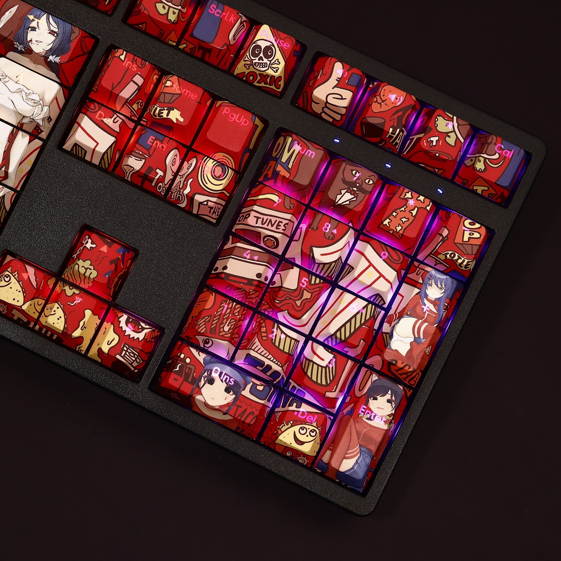 米塔MiSide透光RGB108鍵標準配列衛星軸鍵帽-ZUIHANG SHOP