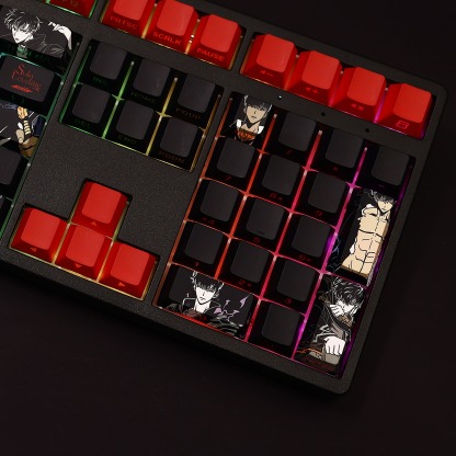 我獨自升級程肖宇透光RGB108鍵標準配列衛星軸鍵帽-ZUIHANG SHOP