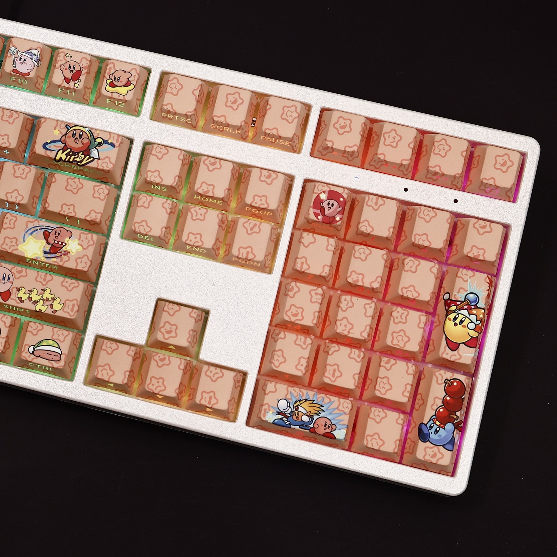 星之卡比透光RGB108鍵標準配列衛星軸鍵帽-ZUIHANG SHOP