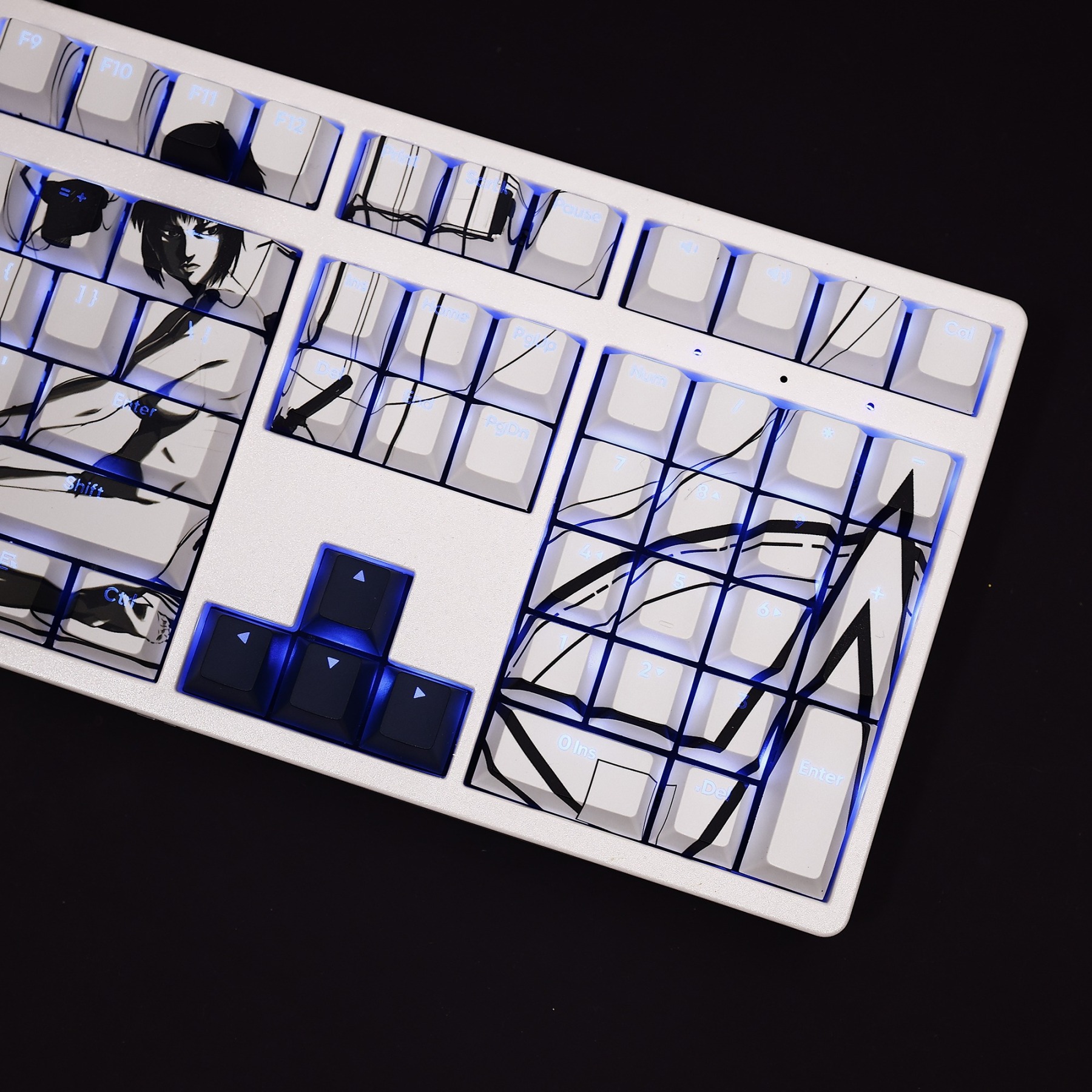 攻殻機動隊透光RGB108鍵標準配列衛星軸鍵帽-ZUIHANG SHOP