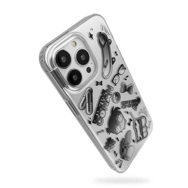 名偵探柯南「電鍍」IMD雙層印花 軟邊硬背 磨砂手機殼-ZUIHANG SHOP