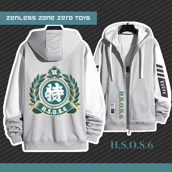 絕區零 對空六課 手繪連帽衫 春秋舒適外套