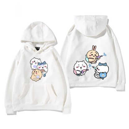 Chiikawa 2025秋冬新款 親子情侶男女連帽衛衣