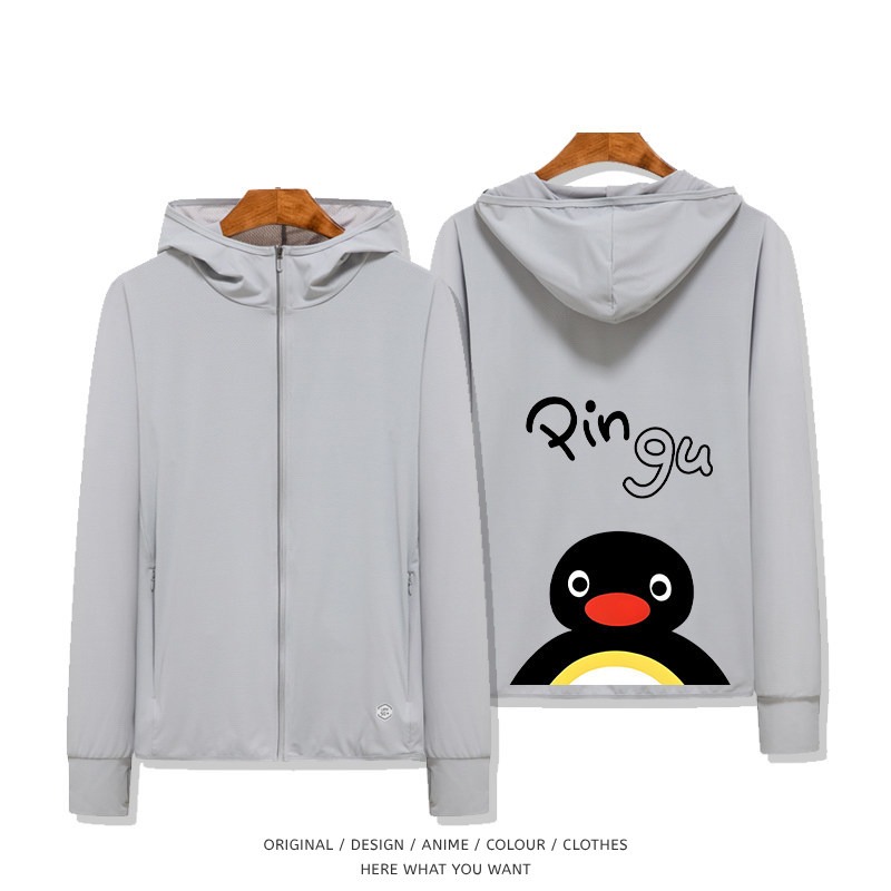 企鵝家族PINGU表情包 夏季通勤冰絲速乾涼感防曬外套