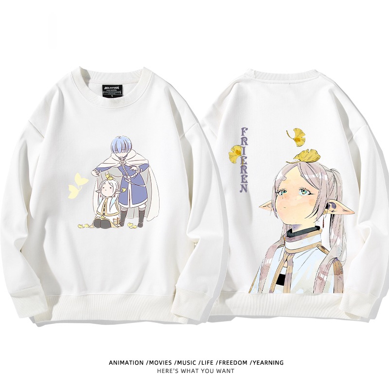 葬送的芙莉蓮 秋冬新款 親子情侶裝圓領長袖