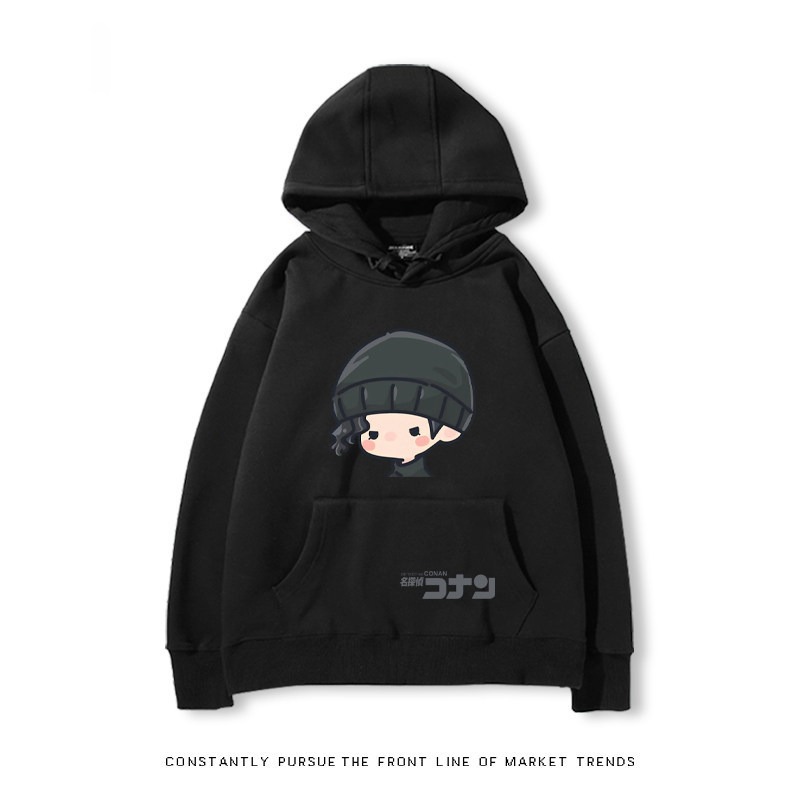 名偵探柯南 秋冬新款 親子情侶裝連帽衛衣