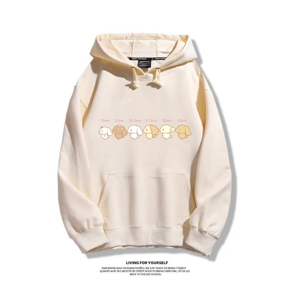 三麗鷗大耳狗 2025秋冬新款 親子情侶裝連帽衛衣