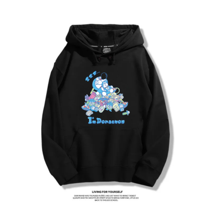 我是哆啦A夢 2025秋冬新款 親子情侶裝連帽衛衣