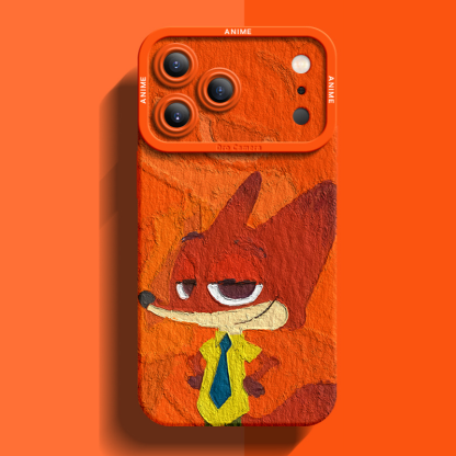 動物方城市液態矽膠全包防摔軟殼