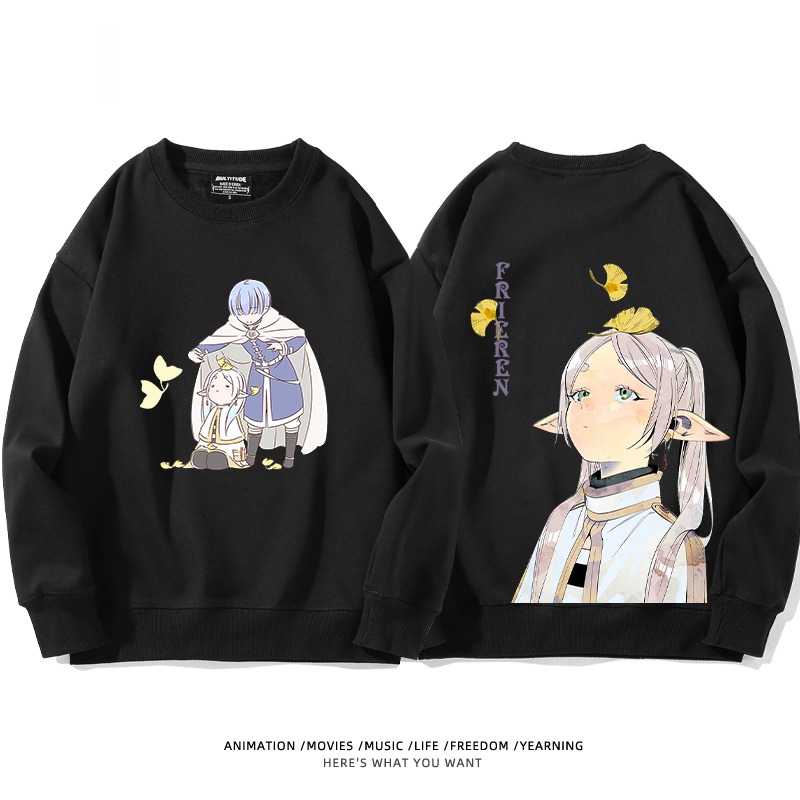 葬送的芙莉蓮 秋冬新款 親子情侶裝圓領長袖