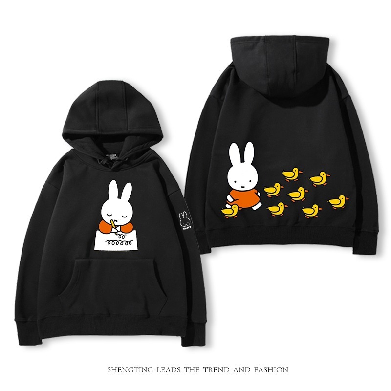 米菲聯名miffy兔 2025秋冬新款 親子情侶裝連帽衛衣