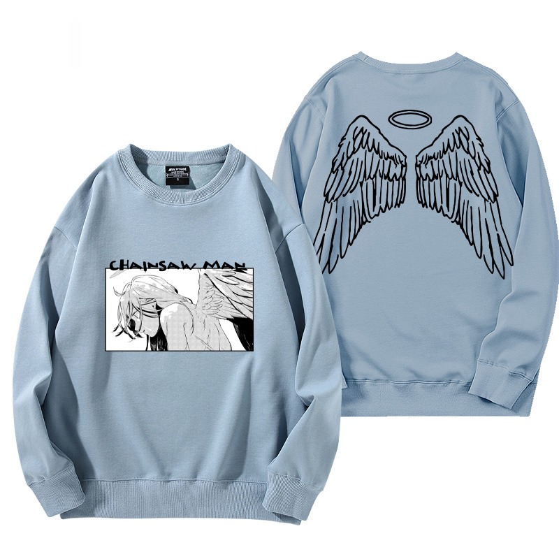 鏈鋸人 秋冬新款 親子情侶裝圓領長袖