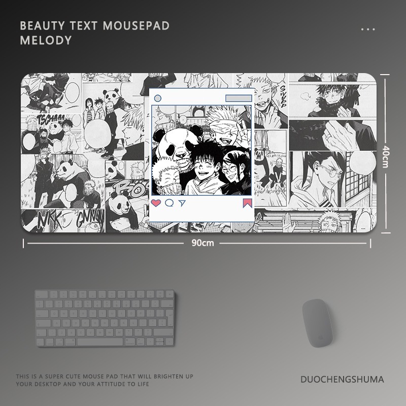 黑白動漫 主題桌墊 布質滑鼠墊-ZUIHANG SHOP
