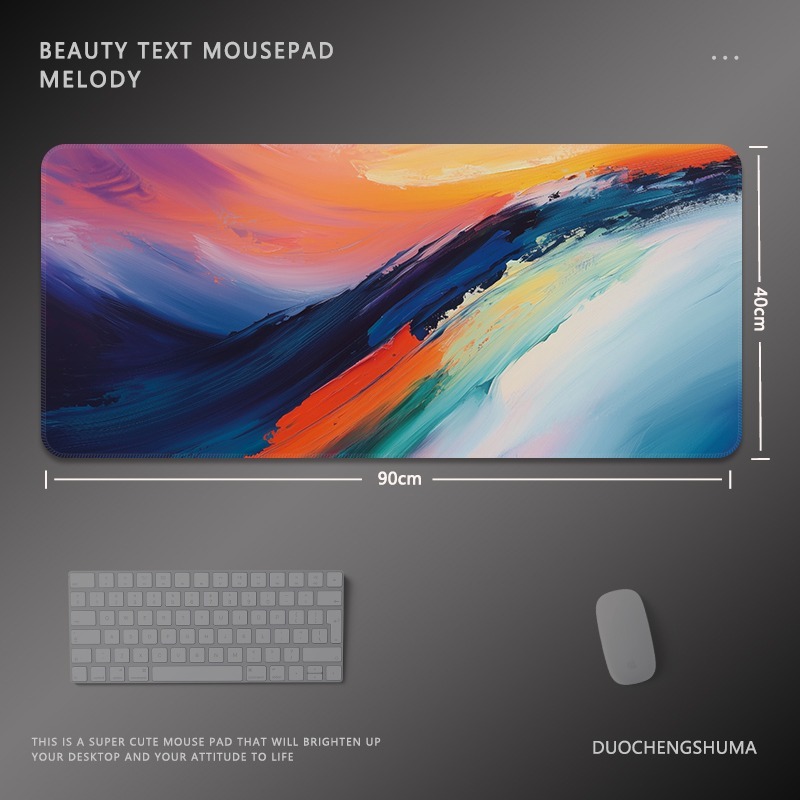 油畫暈染 主題桌墊 布質滑鼠墊-ZUIHANG SHOP