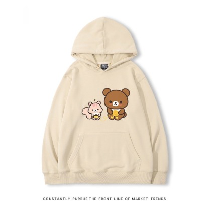 拉拉熊 秋冬新款 親子情侶裝連帽衛衣