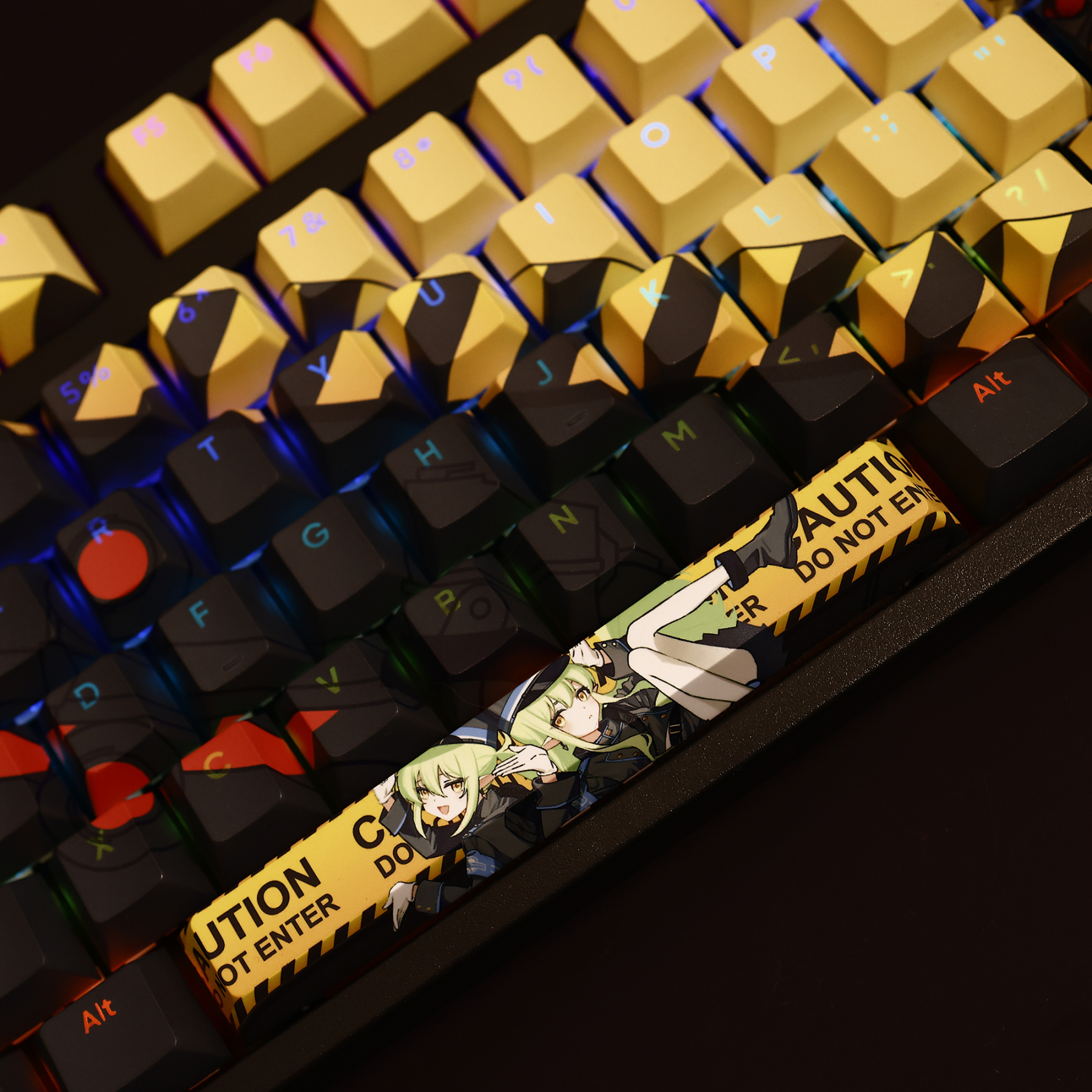 蔚藍檔案鐵道雙子透光RGB108鍵標準配列衛星軸鍵帽-ZUIHANG SHOP