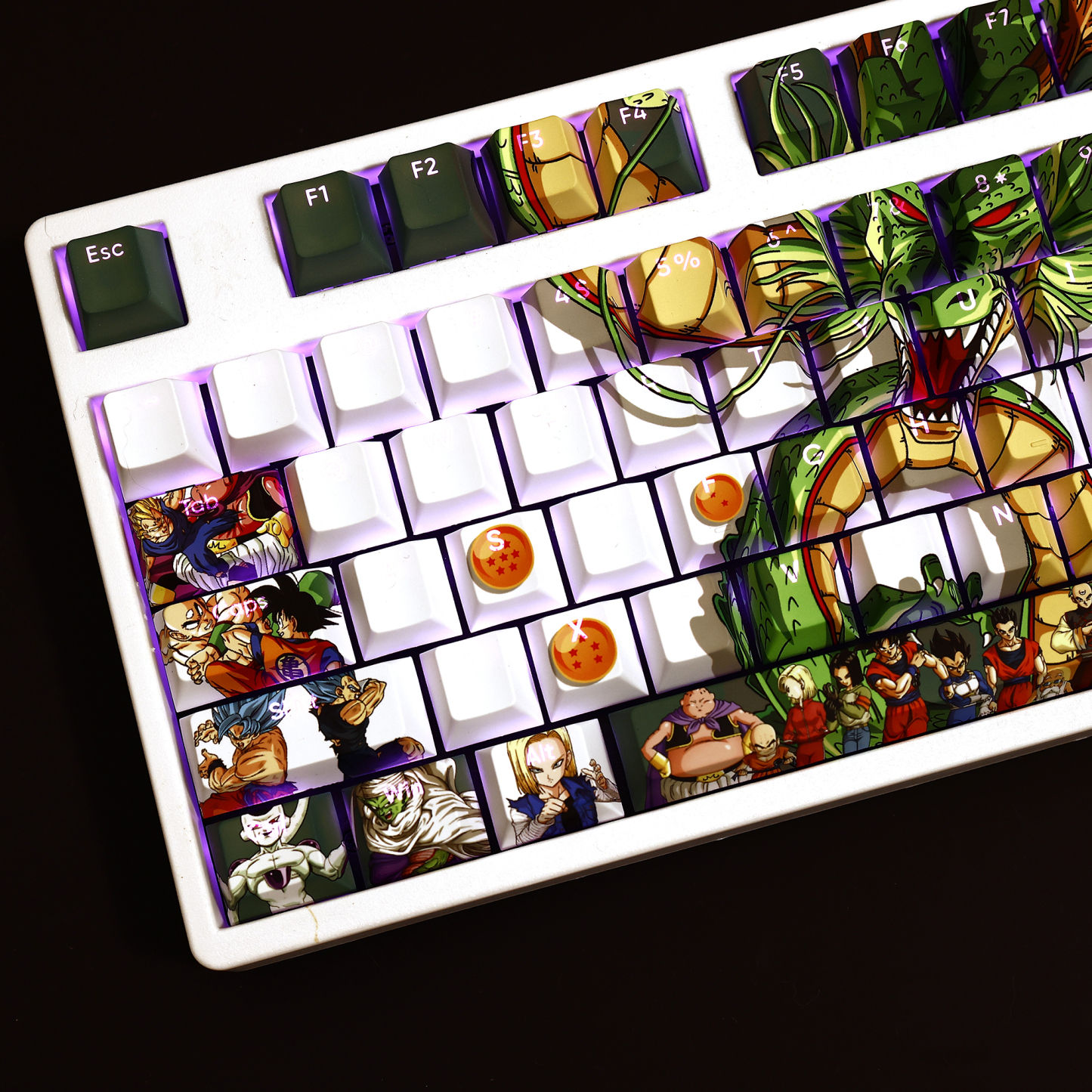 七龍珠透光RGB108鍵標準配列衛星軸鍵帽-ZUIHANG SHOP