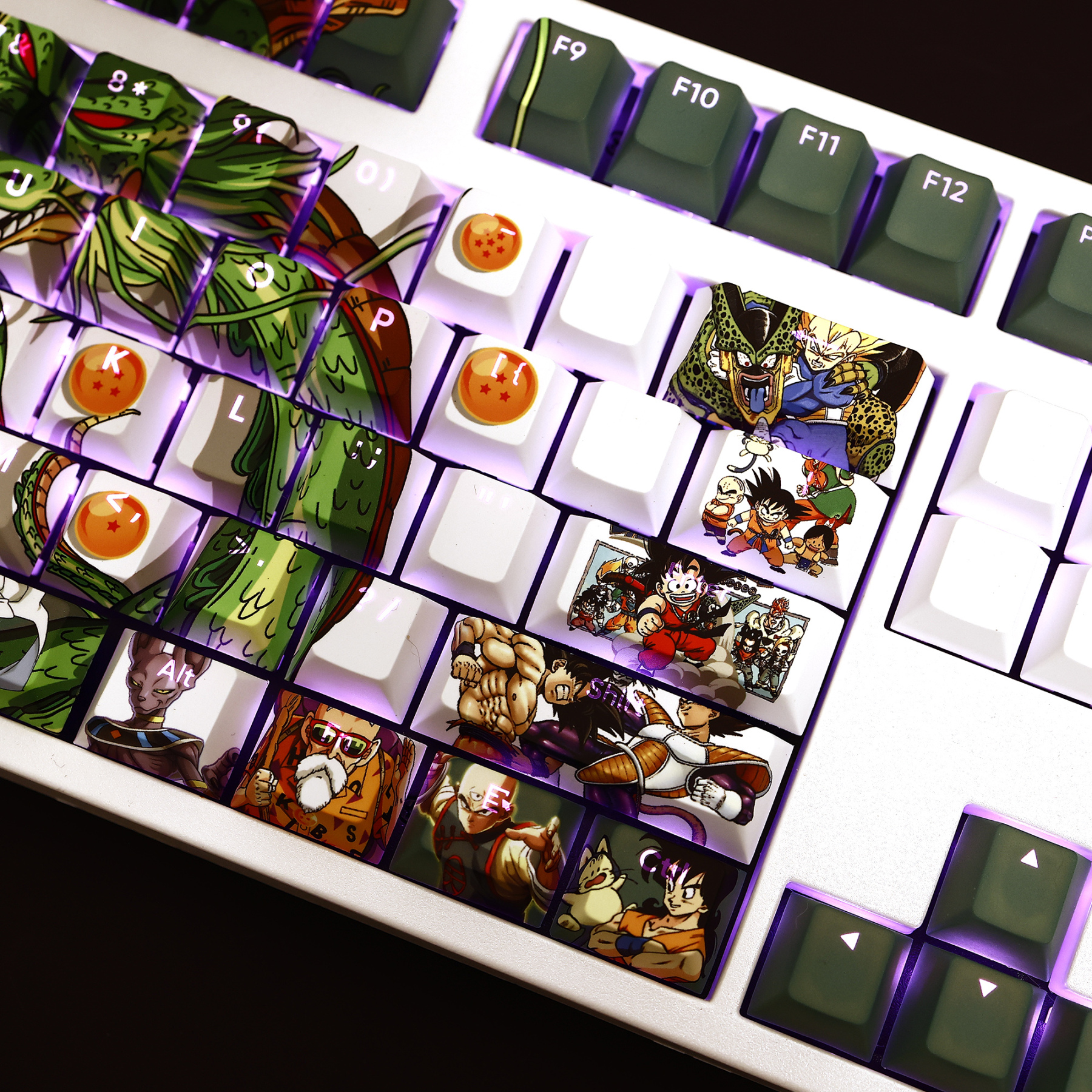 七龍珠透光RGB108鍵標準配列衛星軸鍵帽-ZUIHANG SHOP