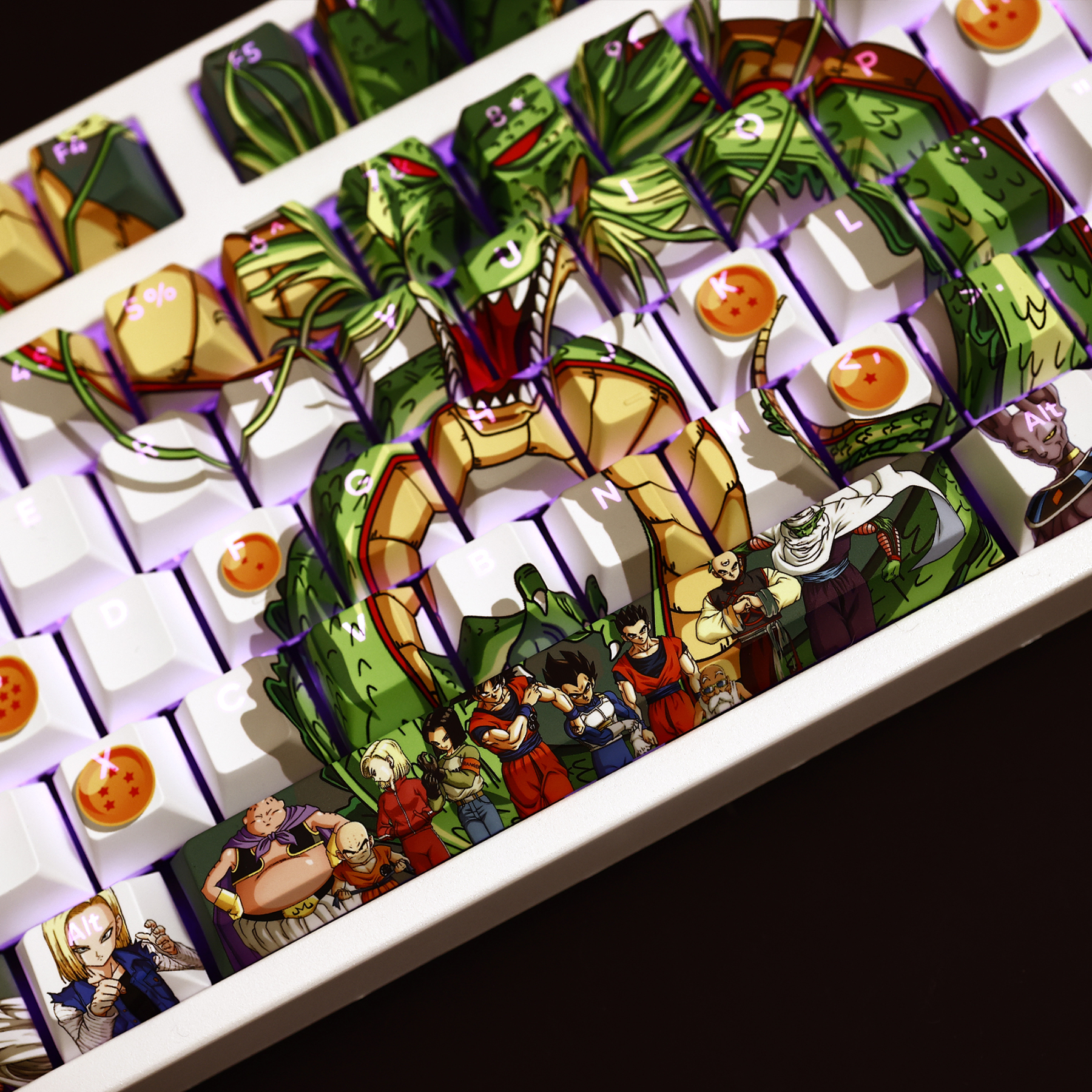 七龍珠透光RGB108鍵標準配列衛星軸鍵帽-ZUIHANG SHOP