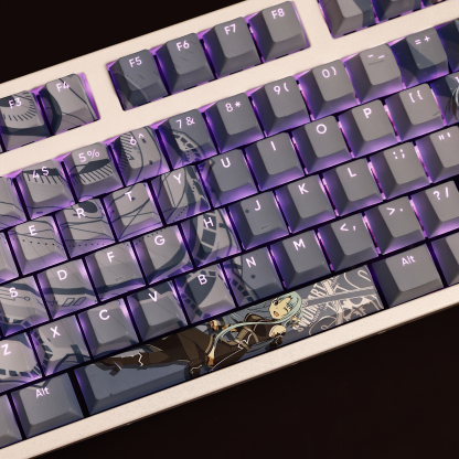 刀劍神域亞絲娜水精靈透光RGB108鍵標準配列衛星軸鍵帽-ZUIHANG SHOP