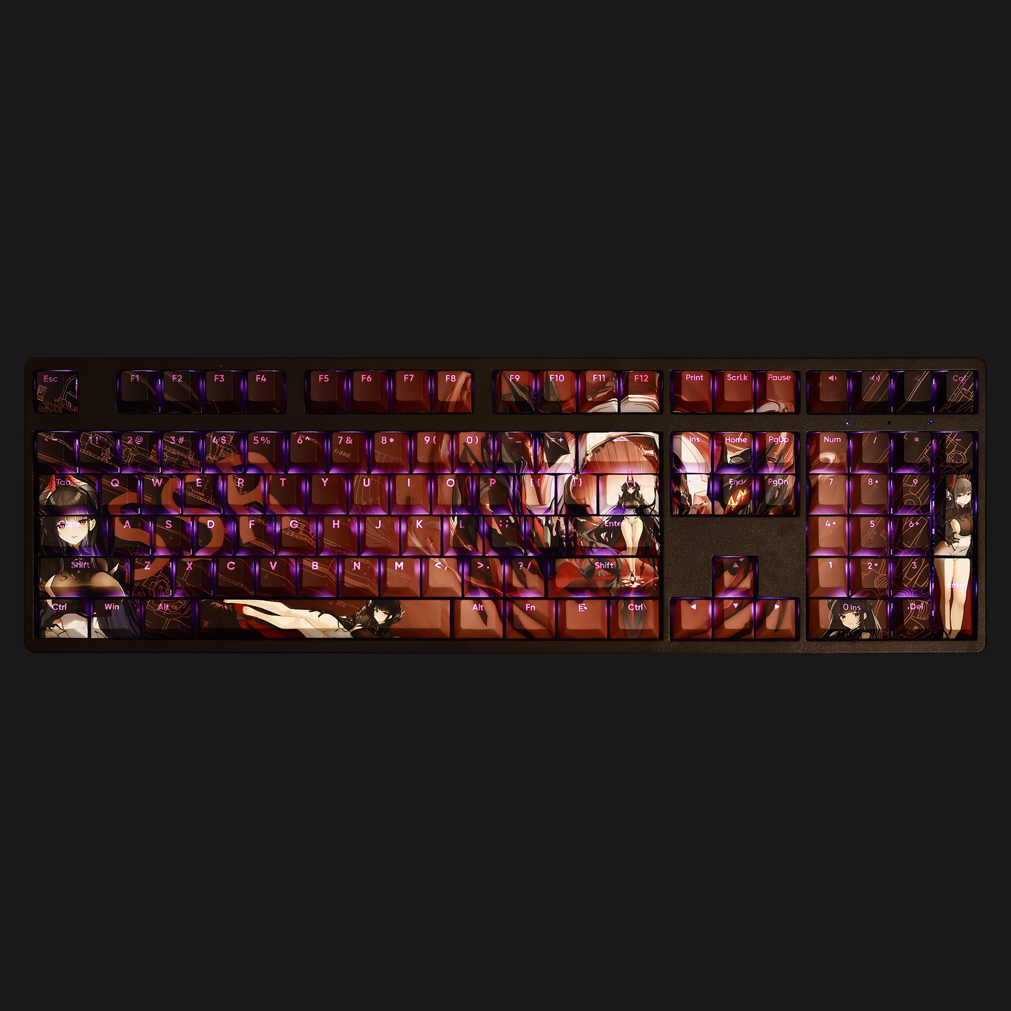 碧藍航綫亞爾薇特透光RGB108鍵標準配列衛星軸鍵帽-ZUIHANG SHOP