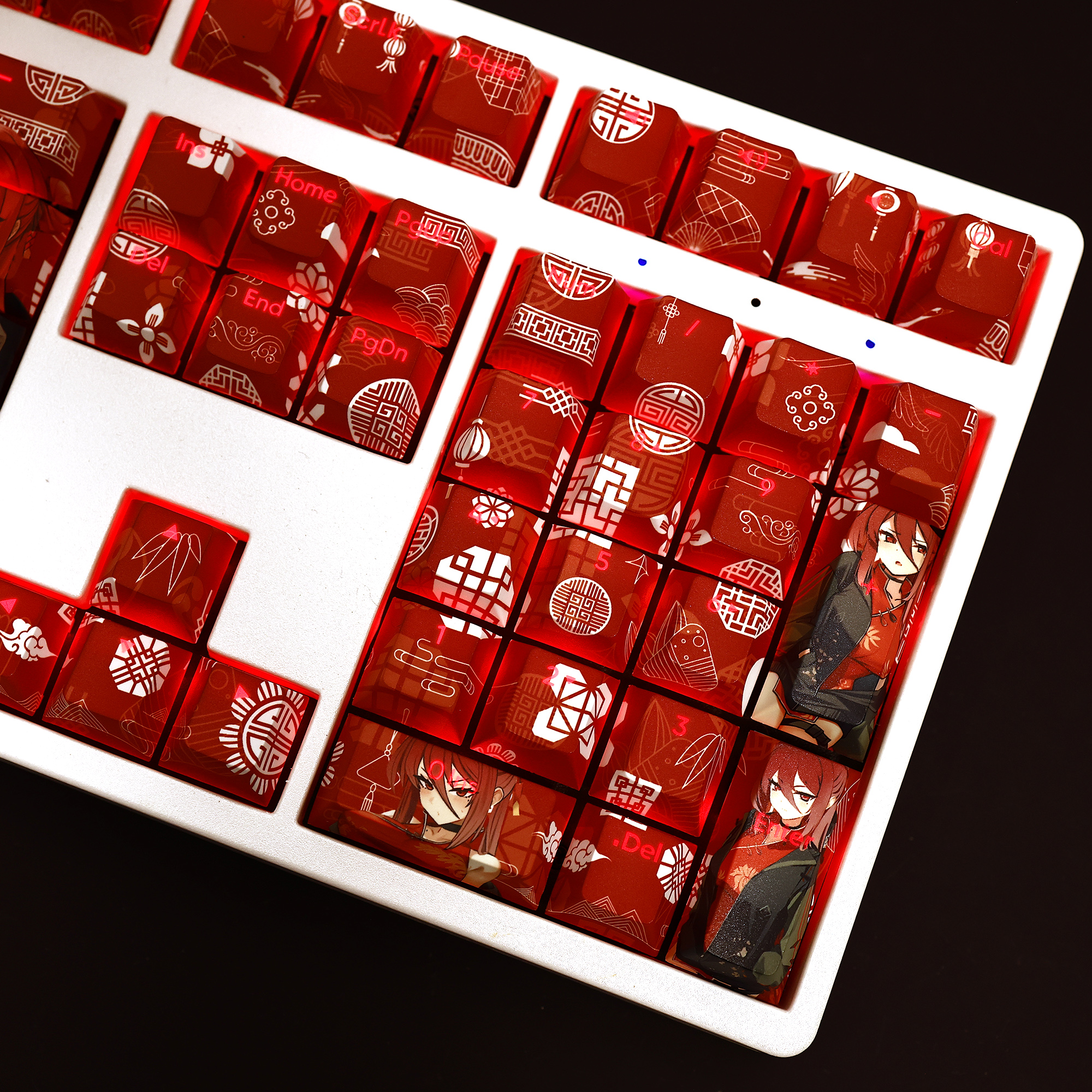 蔚藍檔案鹿山麗情透光RGB108鍵標準配列衛星軸鍵帽-ZUIHANG SHOP