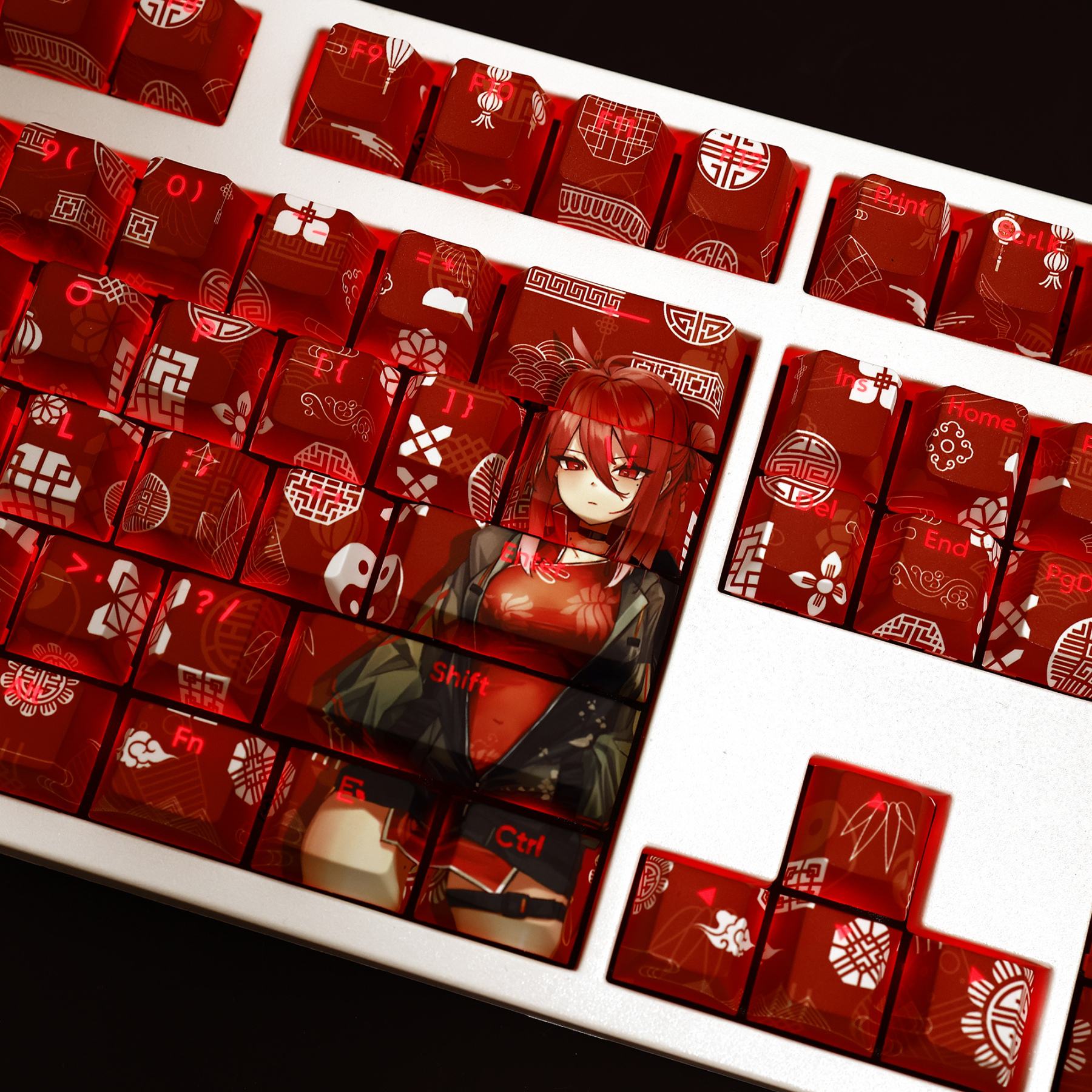 蔚藍檔案鹿山麗情透光RGB108鍵標準配列衛星軸鍵帽-ZUIHANG SHOP