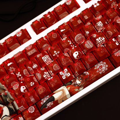 蔚藍檔案鹿山麗情透光RGB108鍵標準配列衛星軸鍵帽-ZUIHANG SHOP