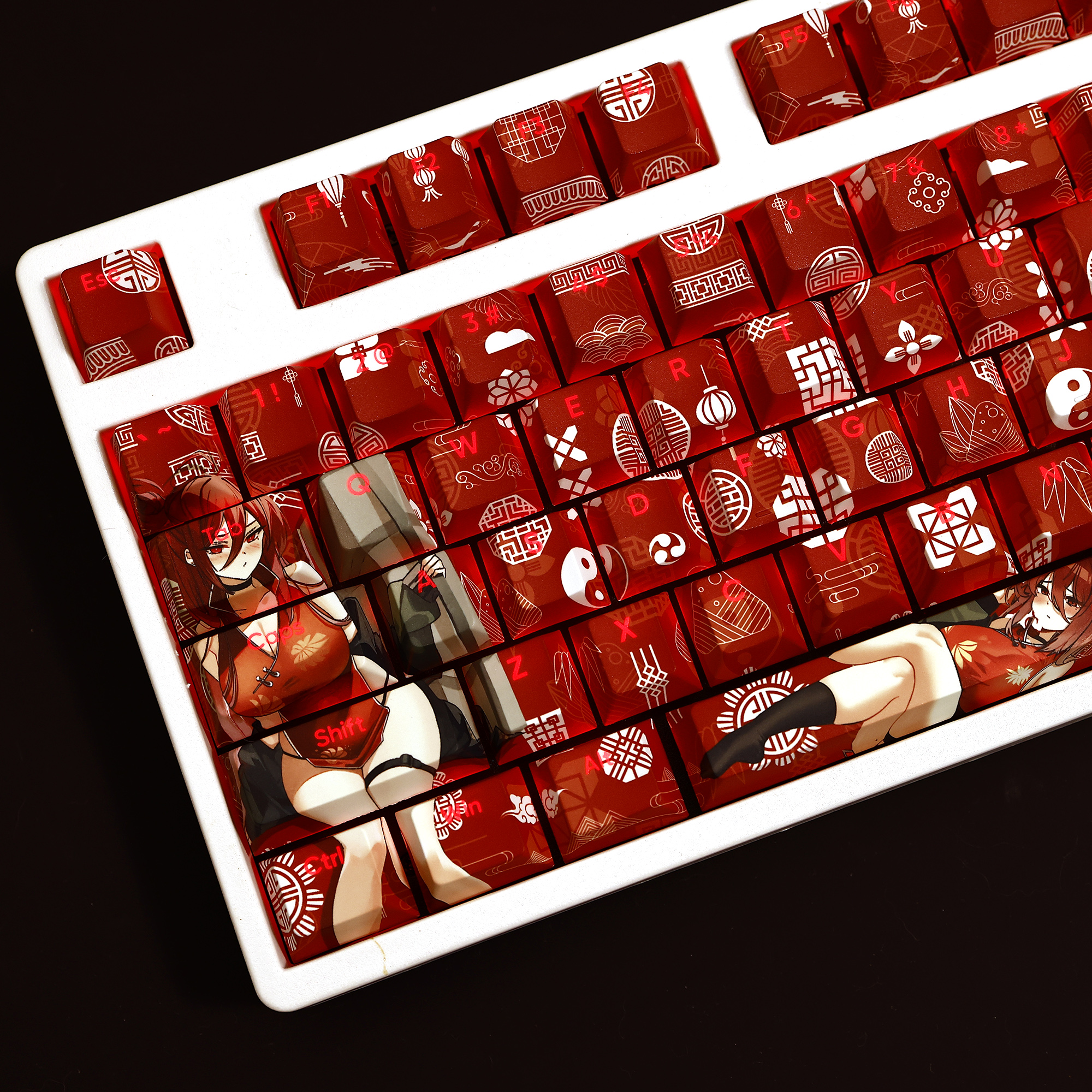 蔚藍檔案鹿山麗情透光RGB108鍵標準配列衛星軸鍵帽-ZUIHANG SHOP