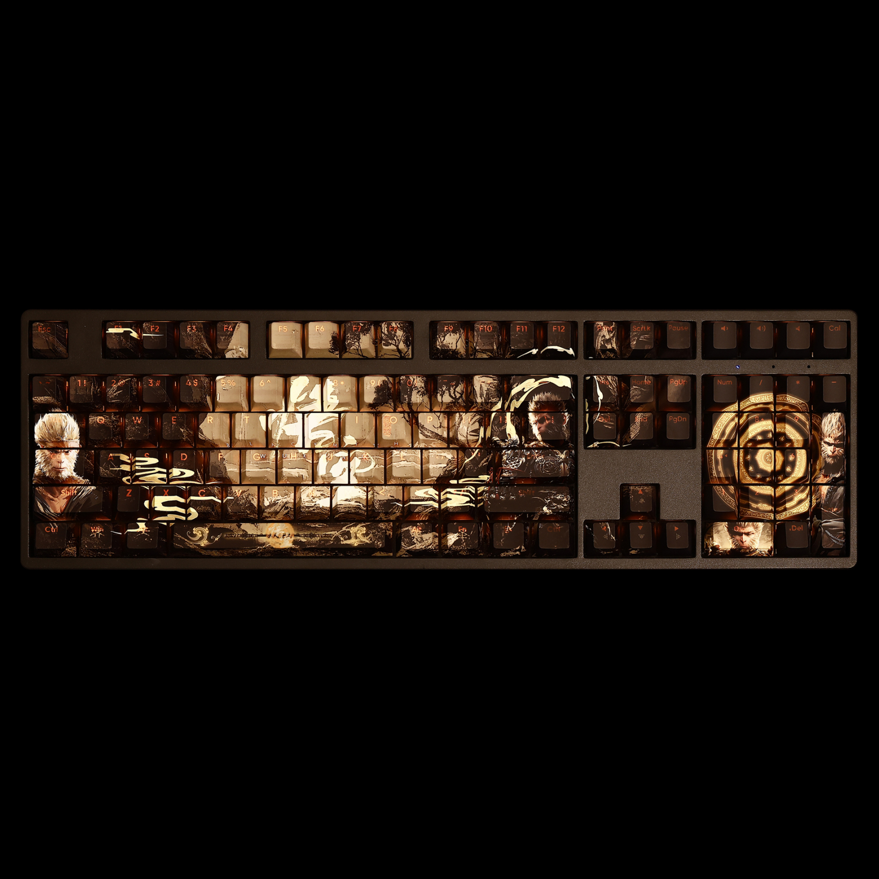 黑神話悟空透光RGB108鍵標準配列衛星軸鍵帽-ZUIHANG SHOP