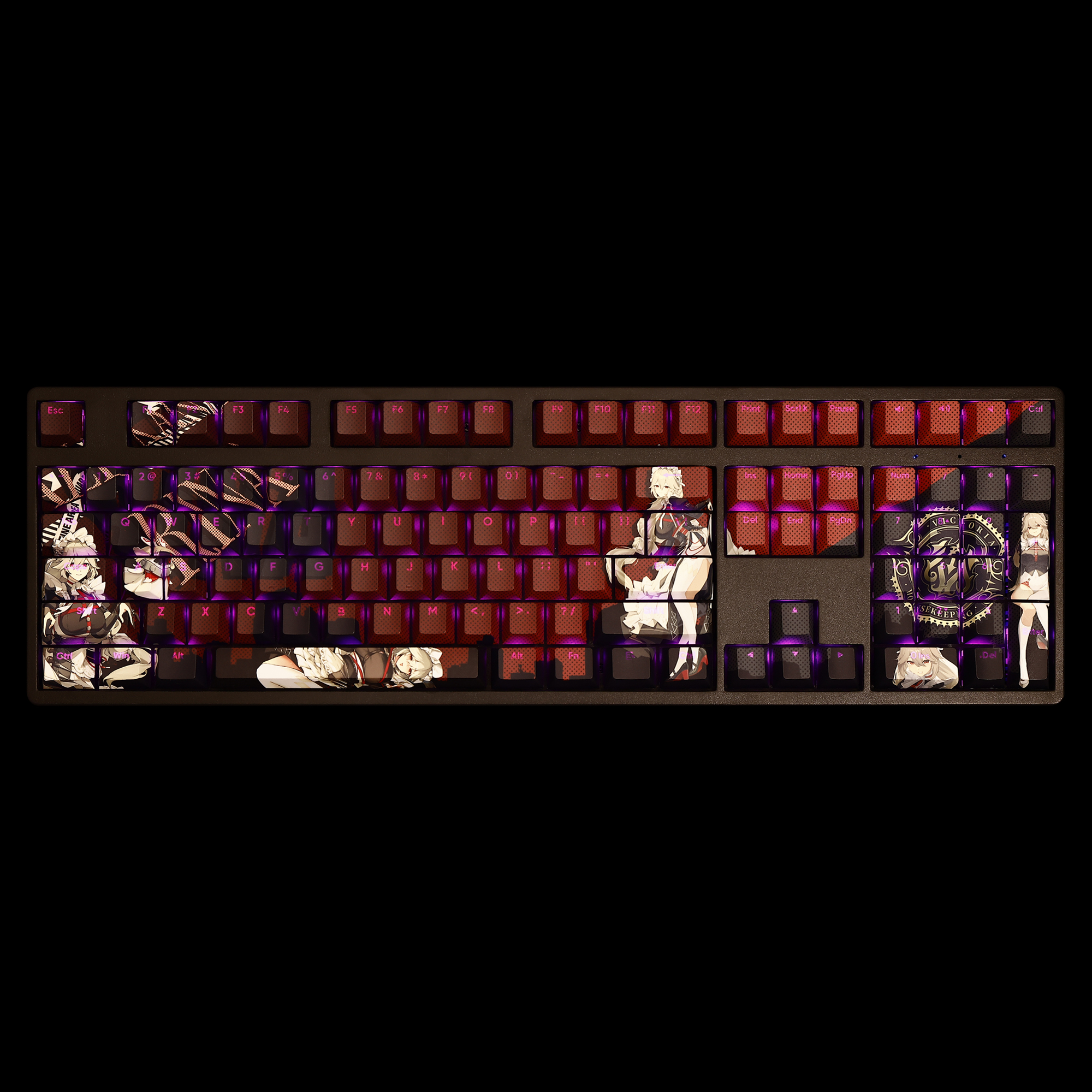 絕區零麗娜透光RGB108鍵標準配列衛星軸鍵帽-ZUIHANG SHOP