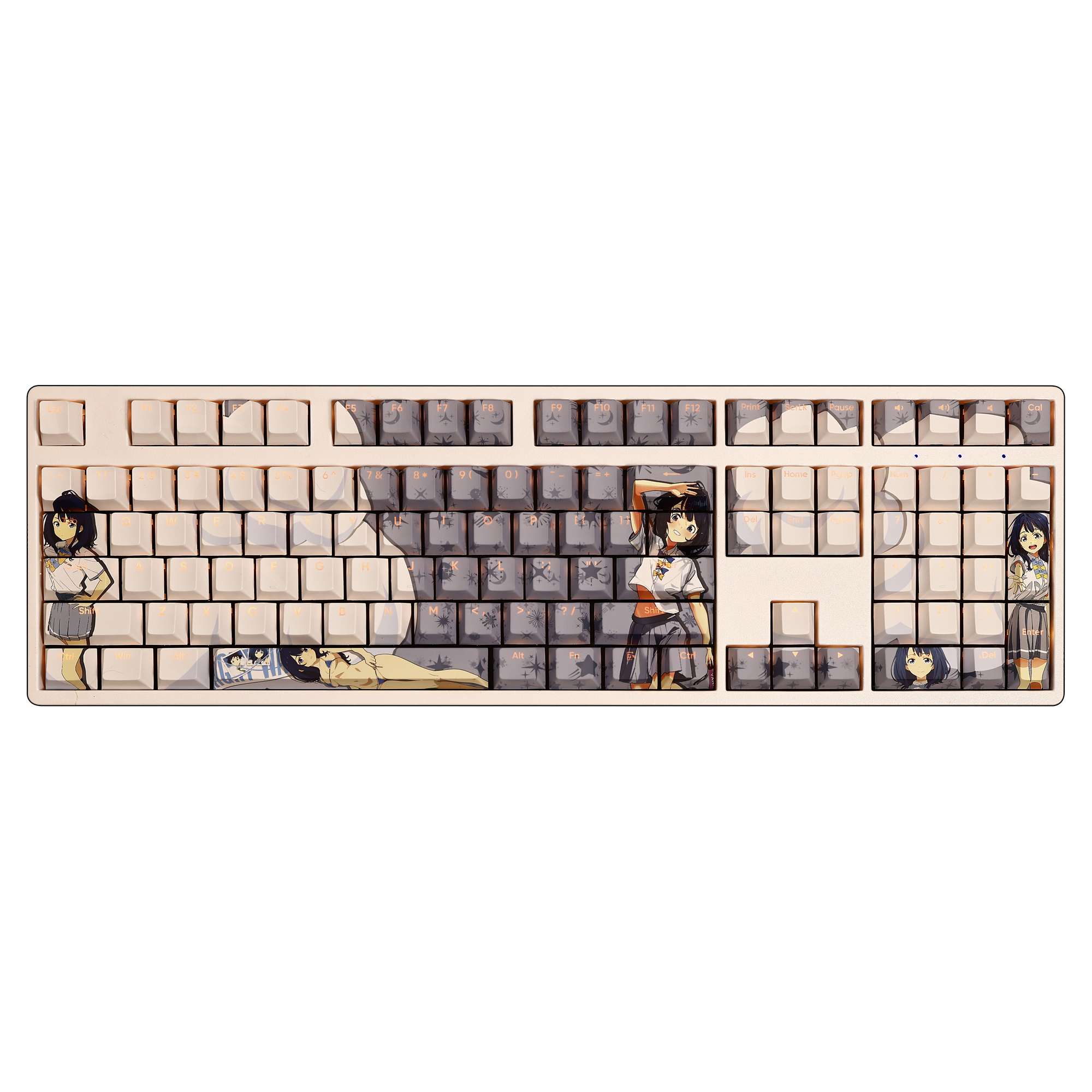 八奈見杏菜透光RGB108鍵標準配列衛星軸鍵帽-ZUIHANG SHOP