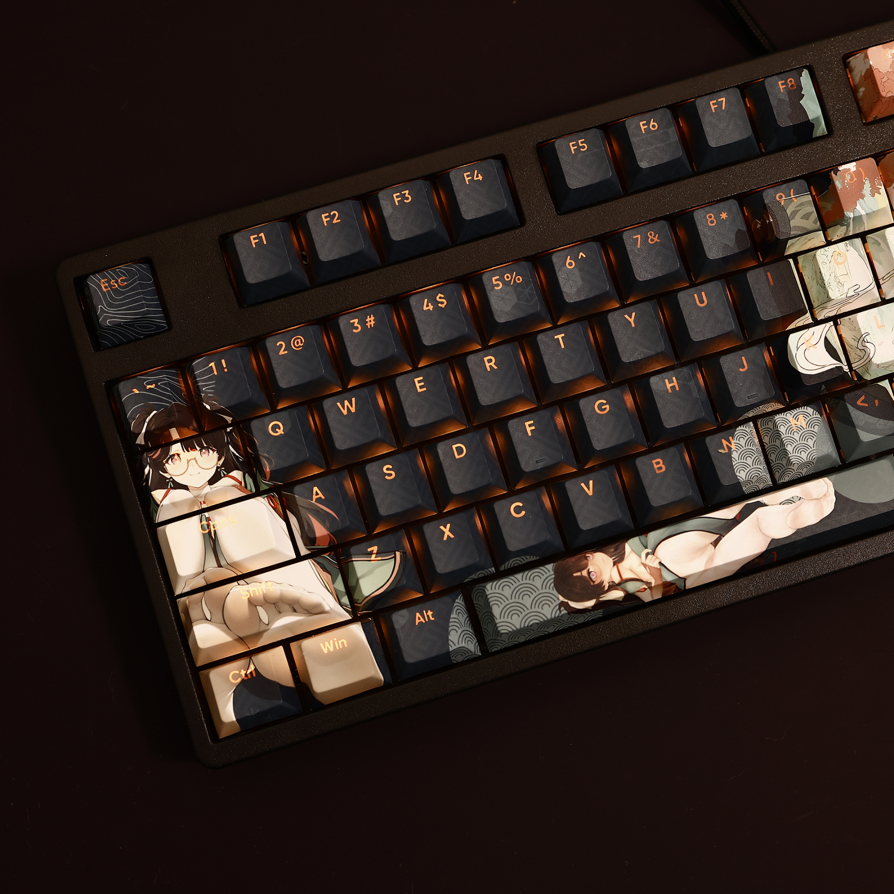 鳴潮折枝透光RGB108鍵標準配列衛星軸鍵帽-ZUIHANG SHOP