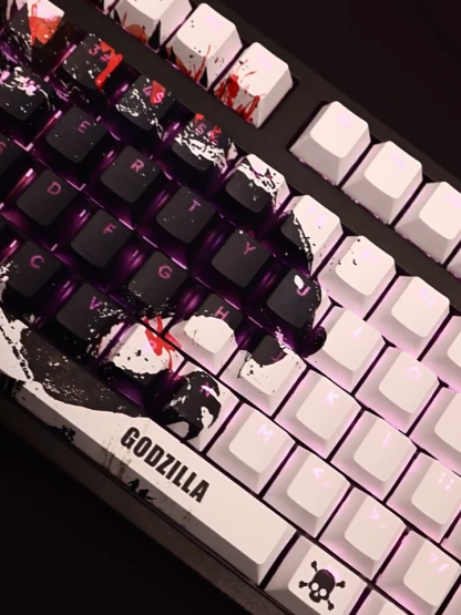 哥斯拉怪獸之王透光RGB108鍵標準配列衛星軸鍵帽