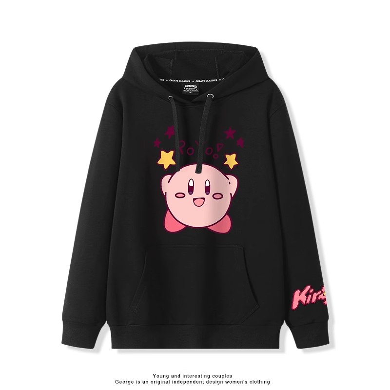 星之卡比 2025秋冬新款 親子情侶裝連帽衛衣