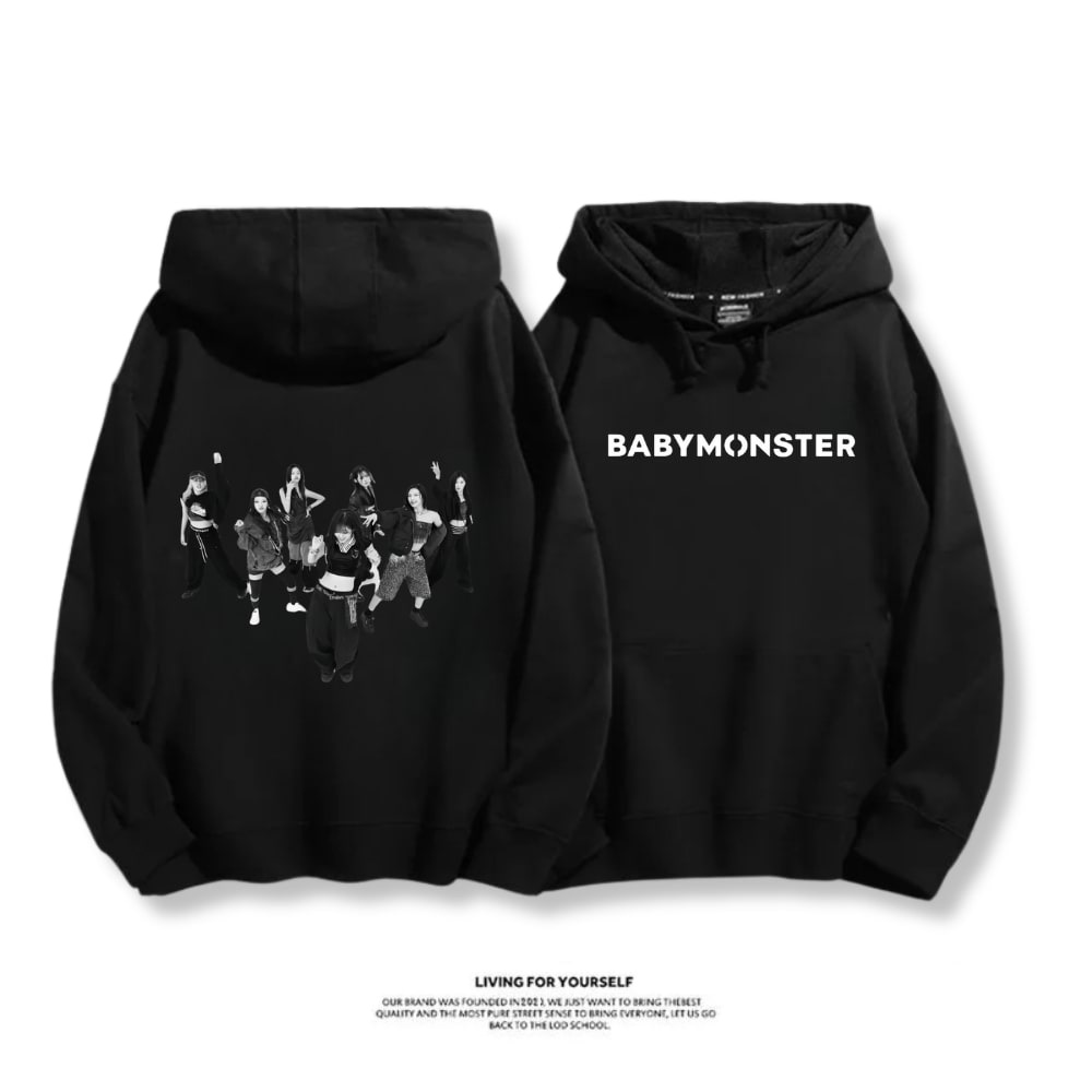 BABYMONSTER 2025秋冬新款 親子情侶男女連帽衛衣