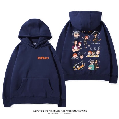 排球少年新款 親子情侶男女款連帽衛衣-ZUIHANG SHOP
