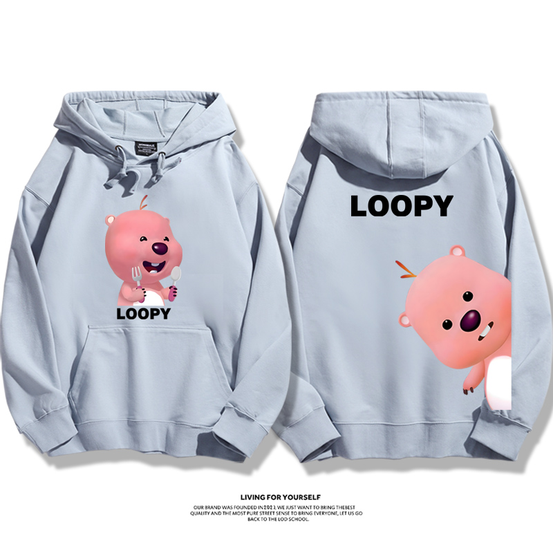 小海狸露比loopy新款 親子情侶男女款連帽衛衣-ZUIHANG SHOP