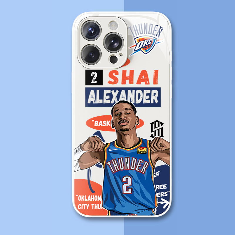 NBA球星新款高清全包防摔玻璃殼