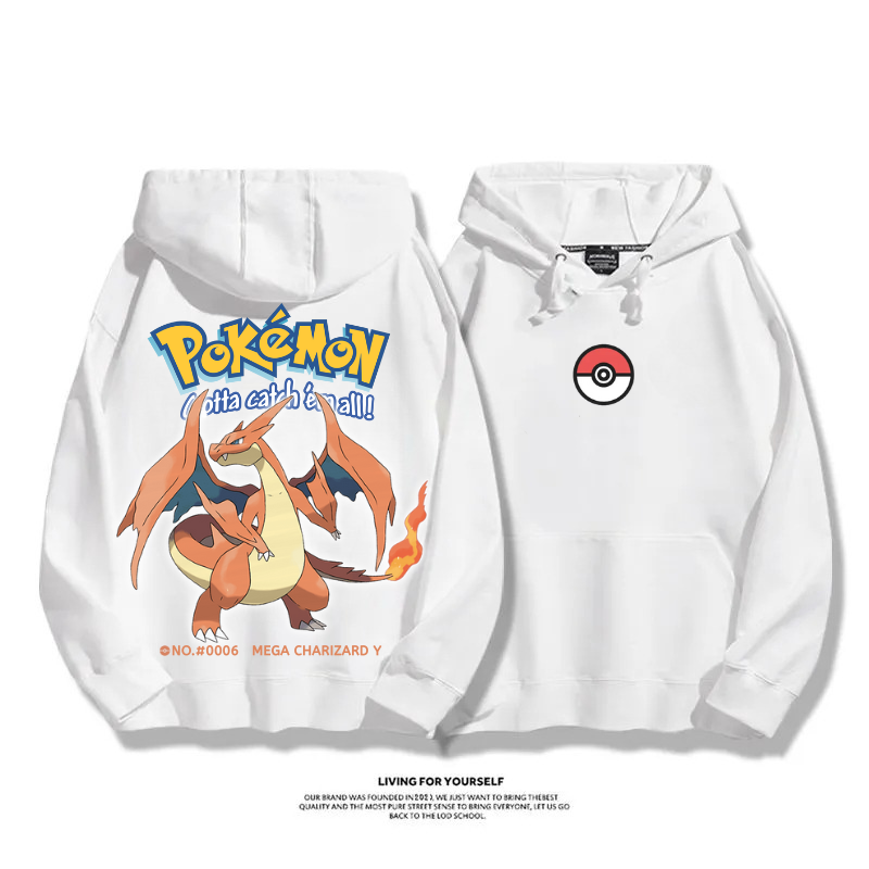寶可夢 超級進化 2025秋冬新款 親子情侶男女連帽衛衣